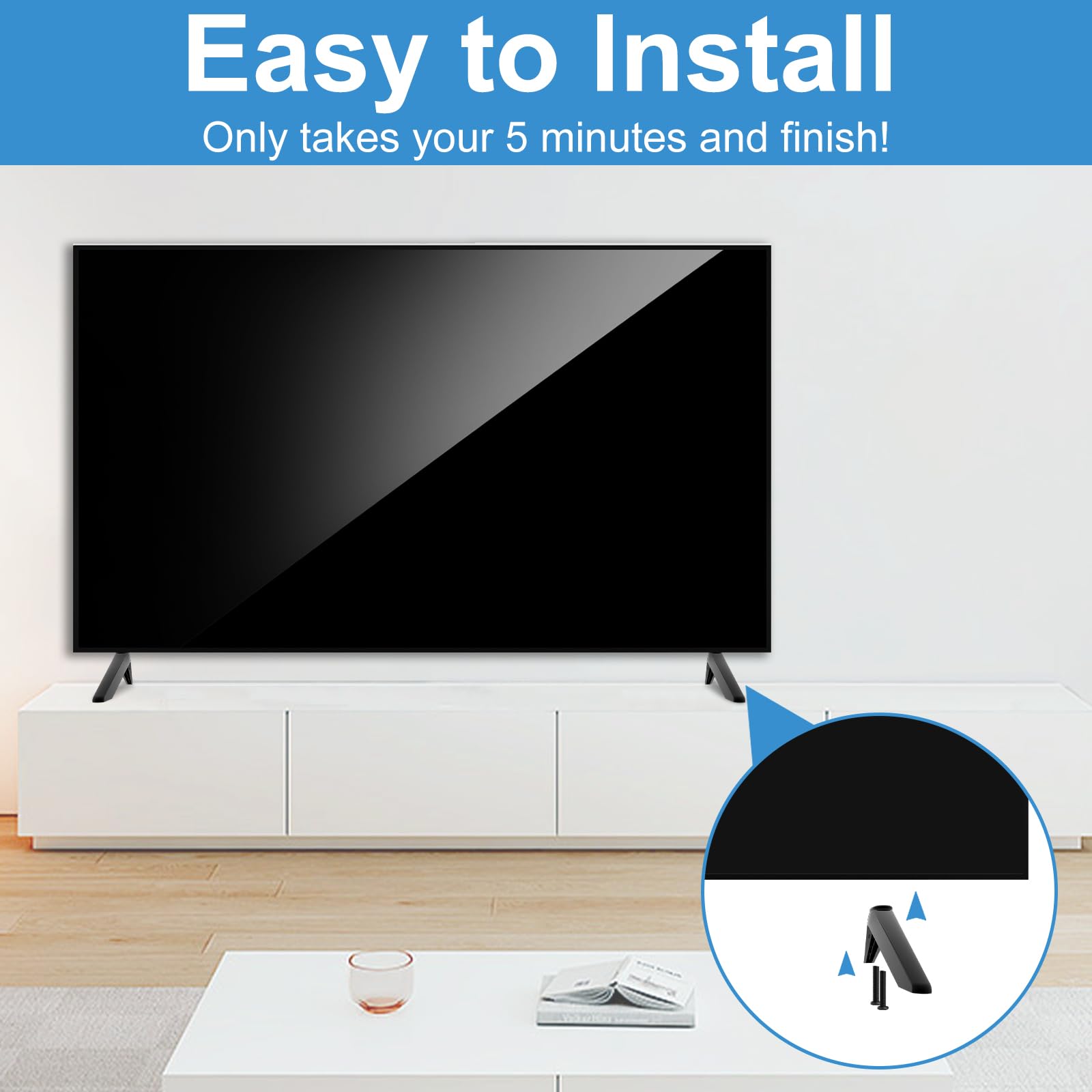 Amazon | (アップグレード版) TCL Rokuテレビ脚 TCL 32インチ 40インチ